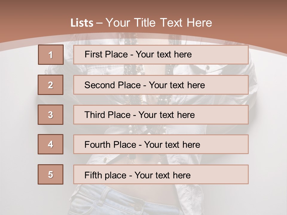 Background Attractive Hair PowerPoint Template