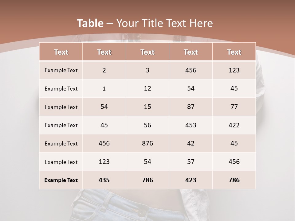 Background Attractive Hair PowerPoint Template