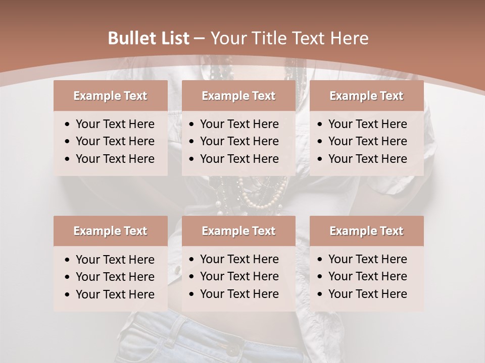 Background Attractive Hair PowerPoint Template