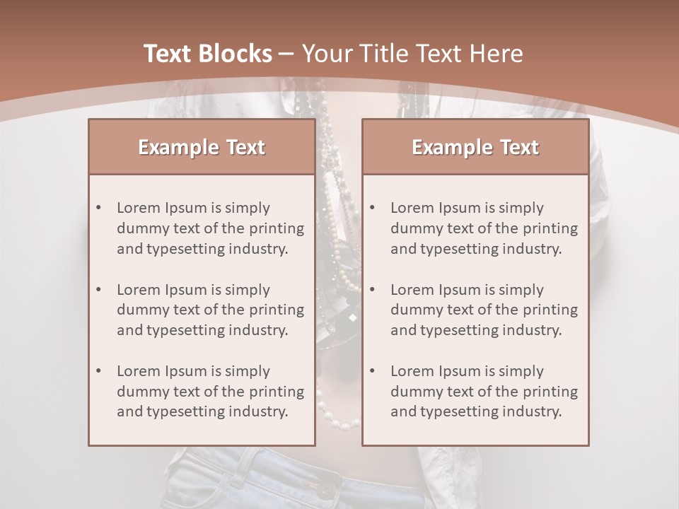 Background Attractive Hair PowerPoint Template