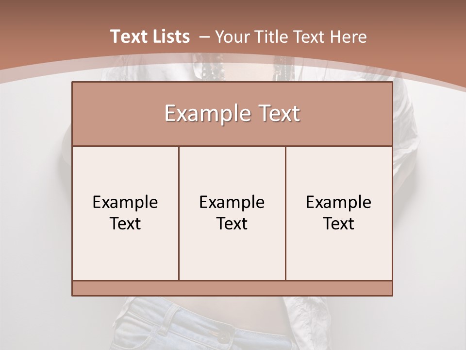 Background Attractive Hair PowerPoint Template