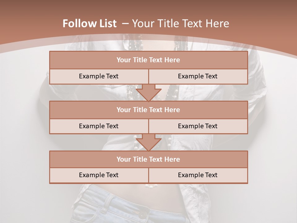 Background Attractive Hair PowerPoint Template