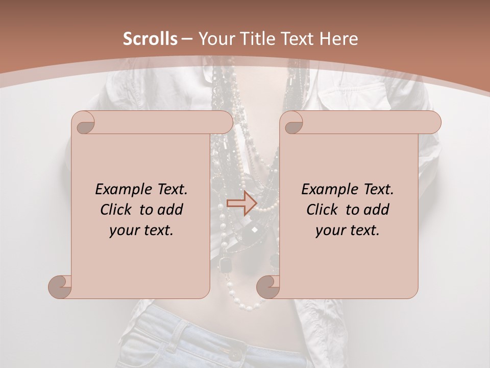 Background Attractive Hair PowerPoint Template