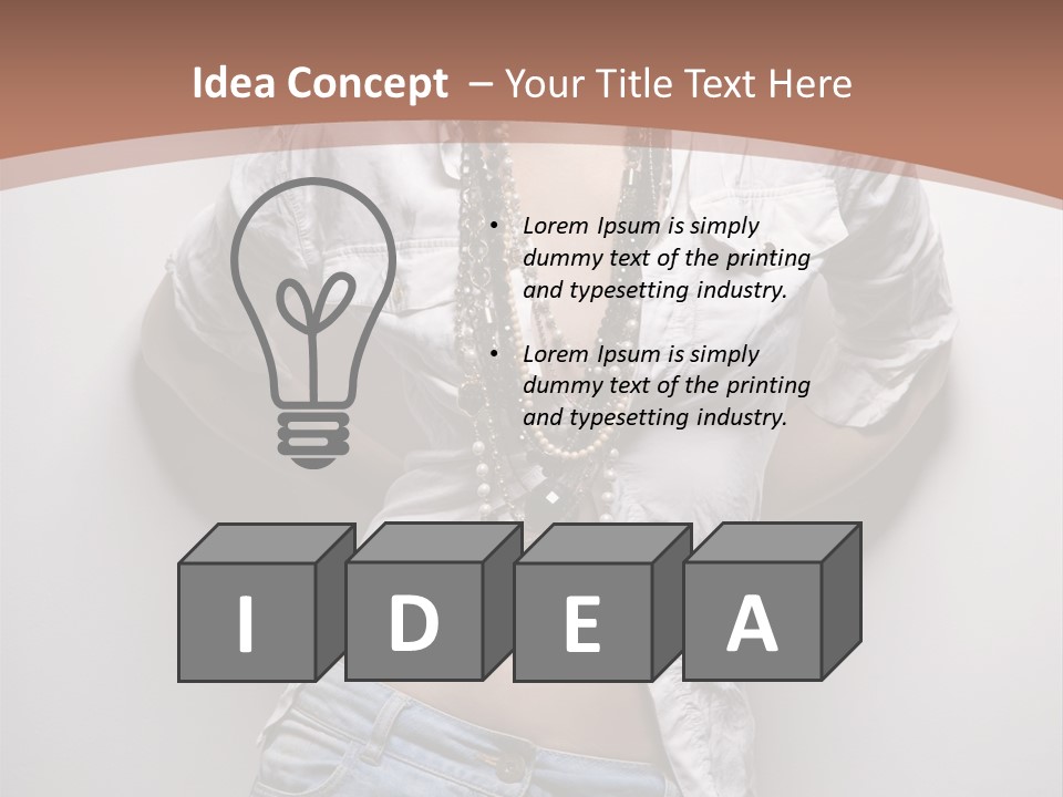 Background Attractive Hair PowerPoint Template