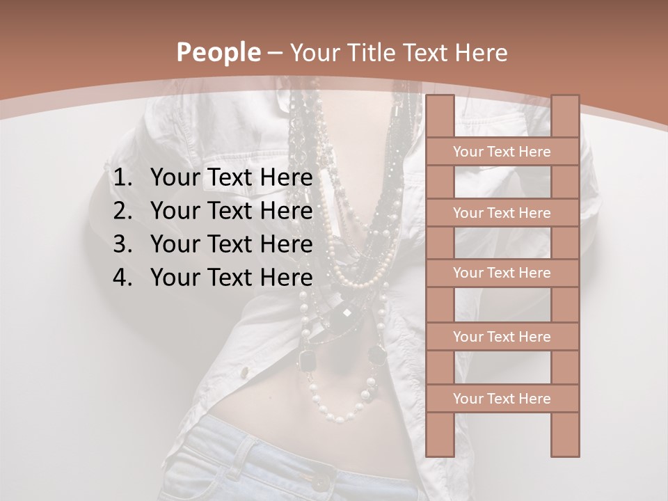 Background Attractive Hair PowerPoint Template