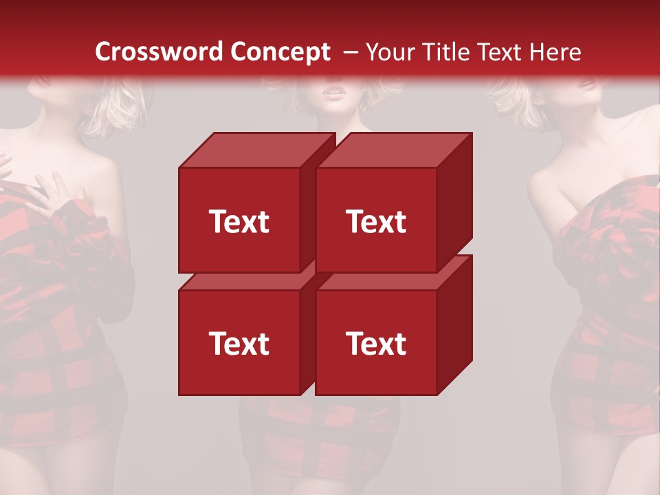 Sale Model Caucasian PowerPoint Template