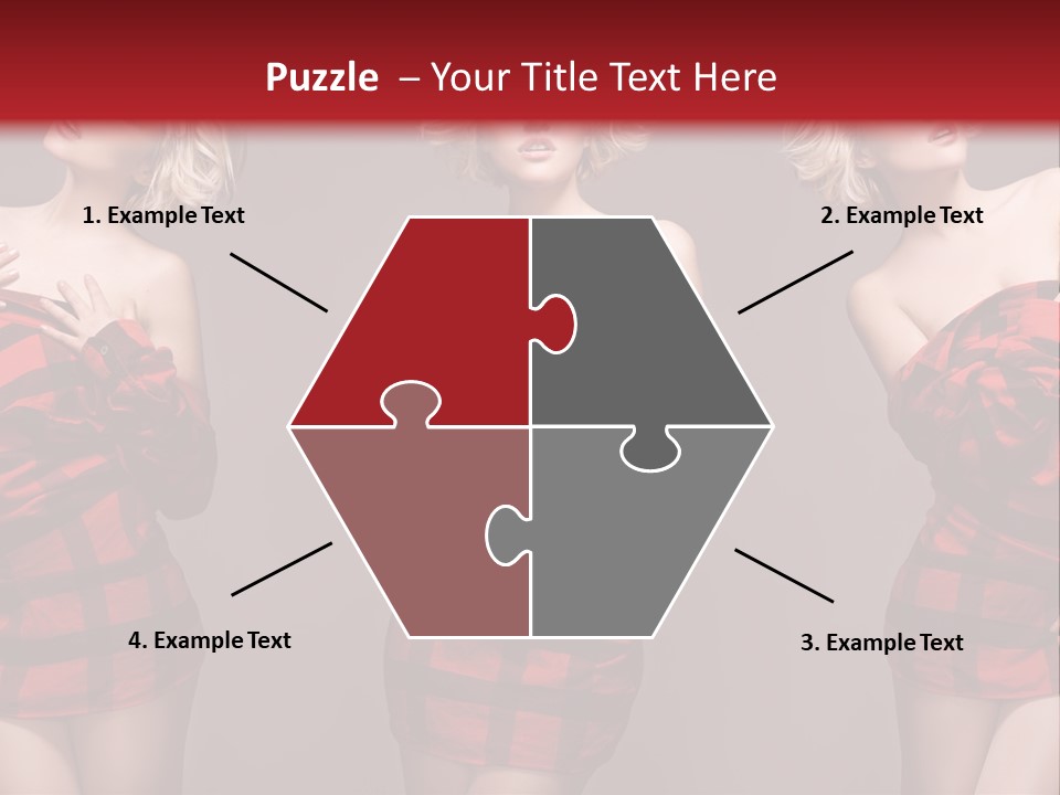 Sale Model Caucasian PowerPoint Template