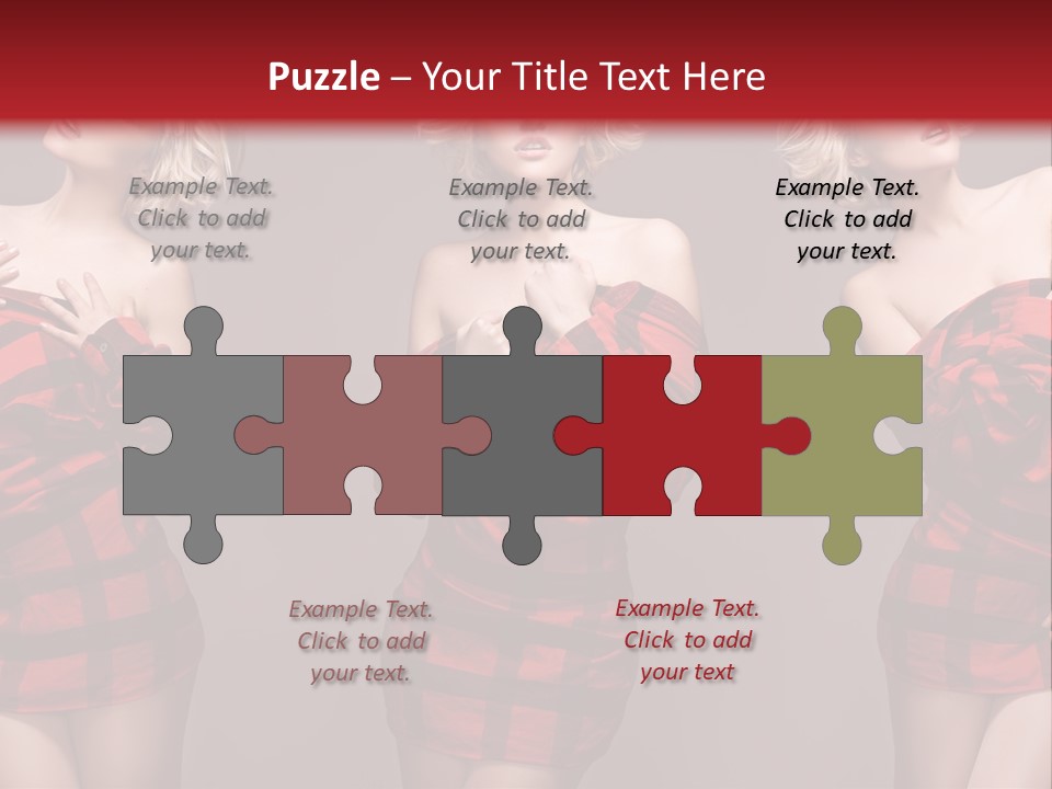 Sale Model Caucasian PowerPoint Template