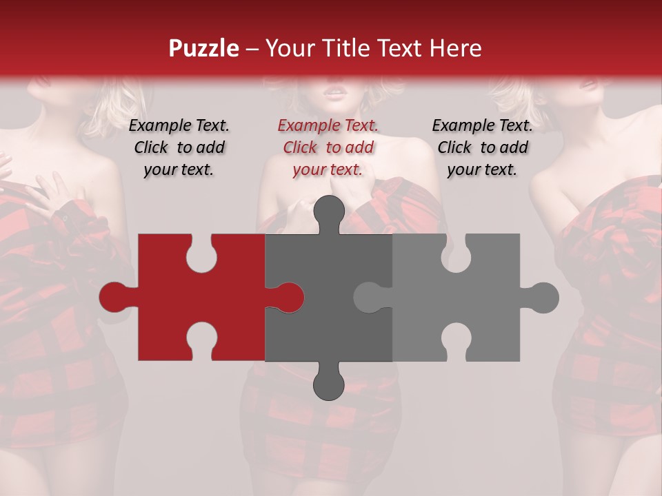 Sale Model Caucasian PowerPoint Template