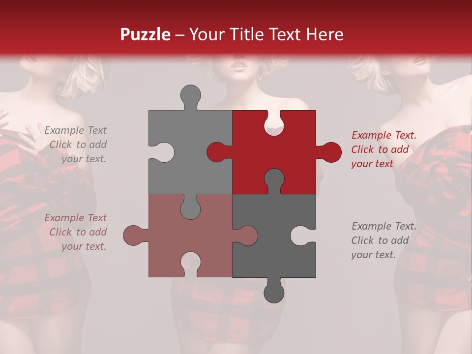 Sale Model Caucasian PowerPoint Template