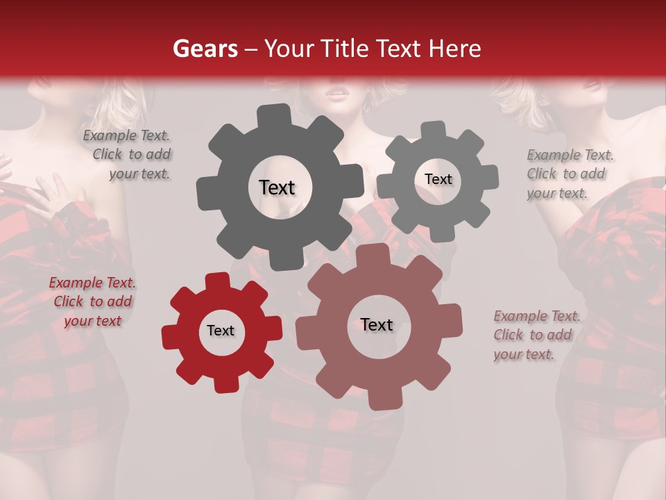 Sale Model Caucasian PowerPoint Template