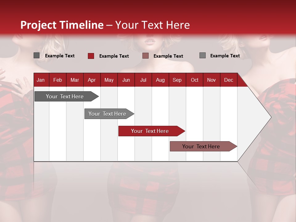 Sale Model Caucasian PowerPoint Template