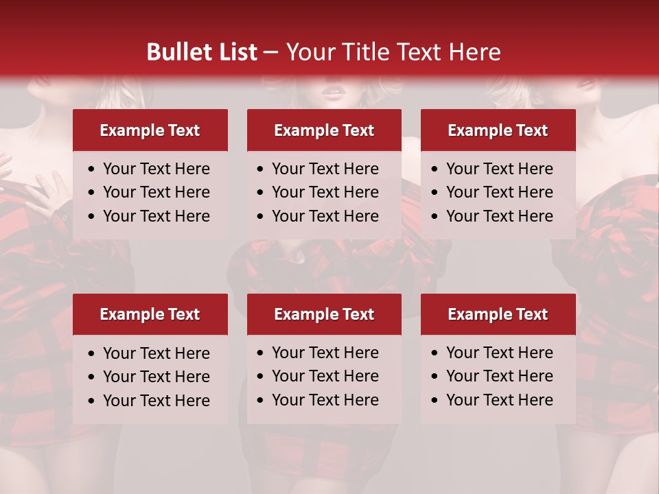 Sale Model Caucasian PowerPoint Template