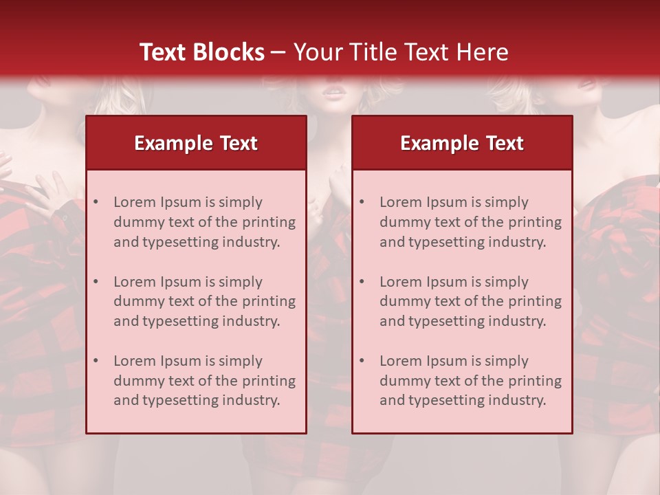 Sale Model Caucasian PowerPoint Template