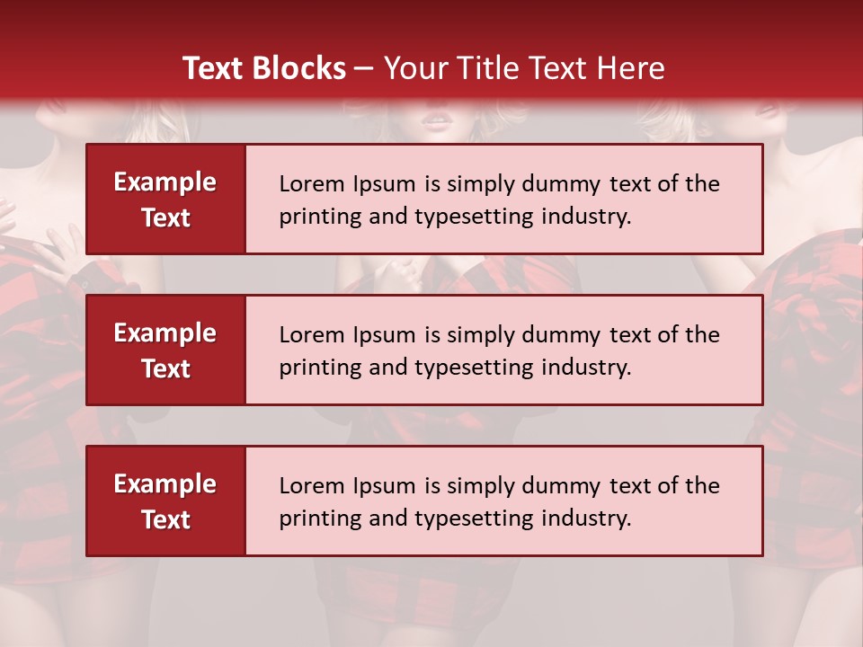 Sale Model Caucasian PowerPoint Template