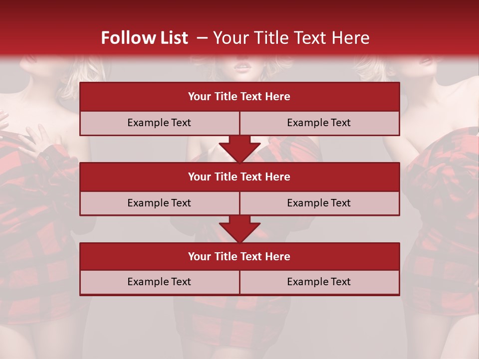 Sale Model Caucasian PowerPoint Template