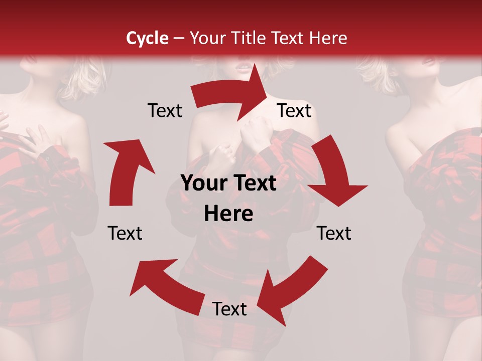 Sale Model Caucasian PowerPoint Template