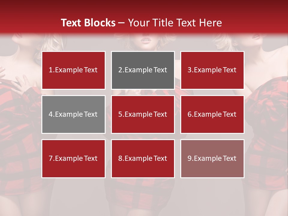 Sale Model Caucasian PowerPoint Template