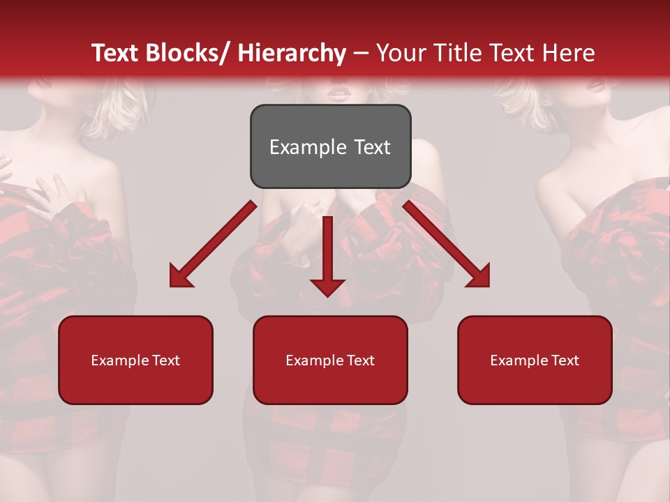 Sale Model Caucasian PowerPoint Template