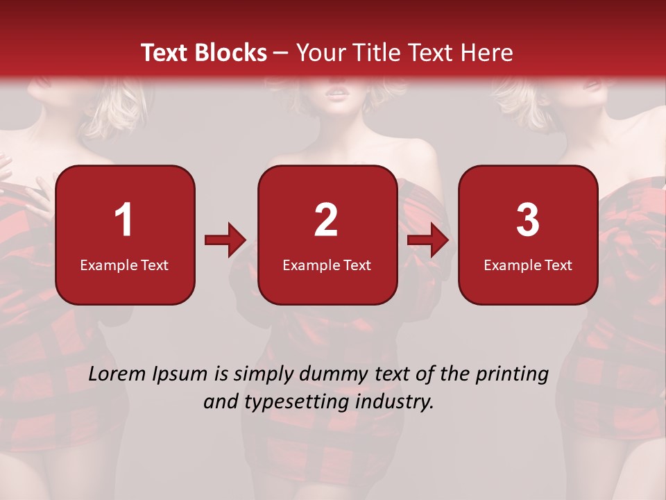 Sale Model Caucasian PowerPoint Template