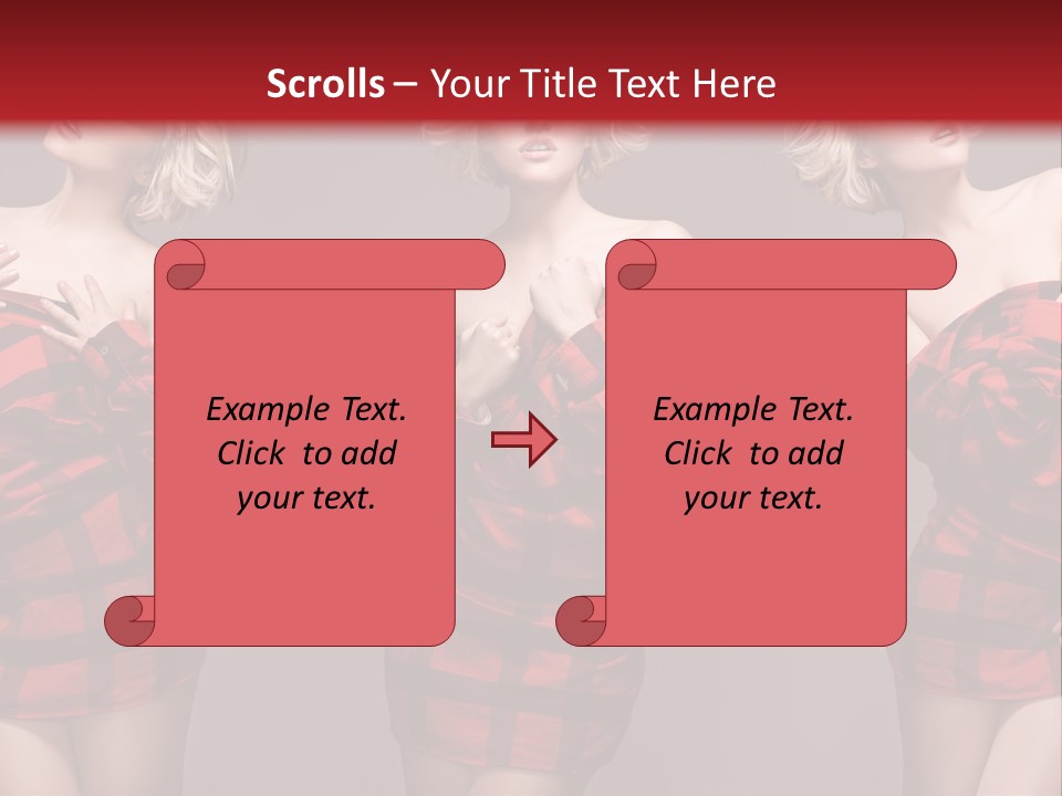 Sale Model Caucasian PowerPoint Template