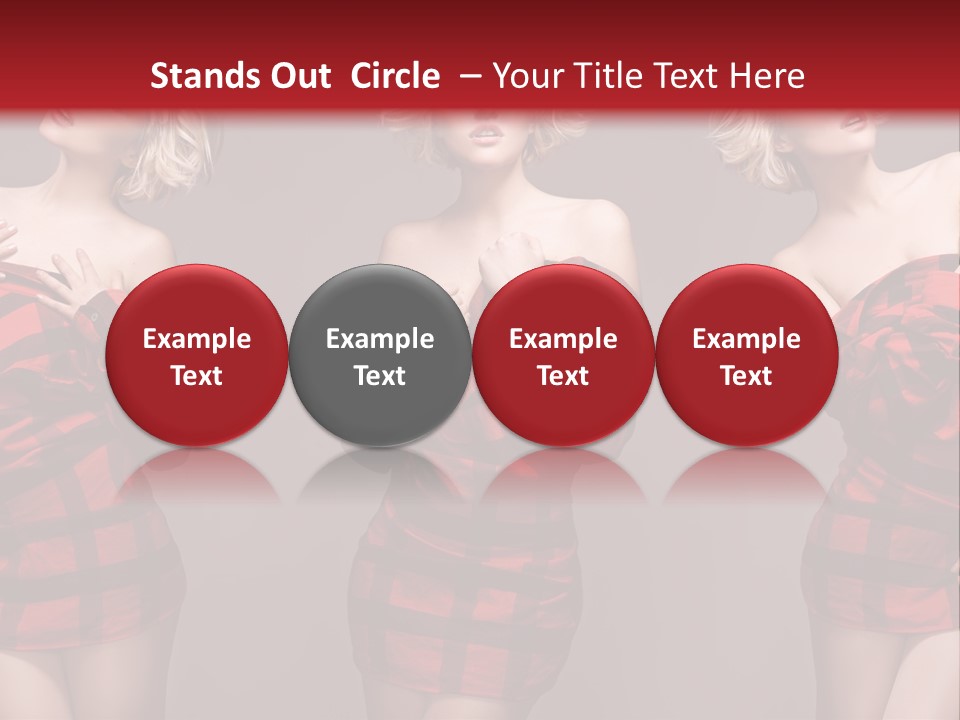 Sale Model Caucasian PowerPoint Template