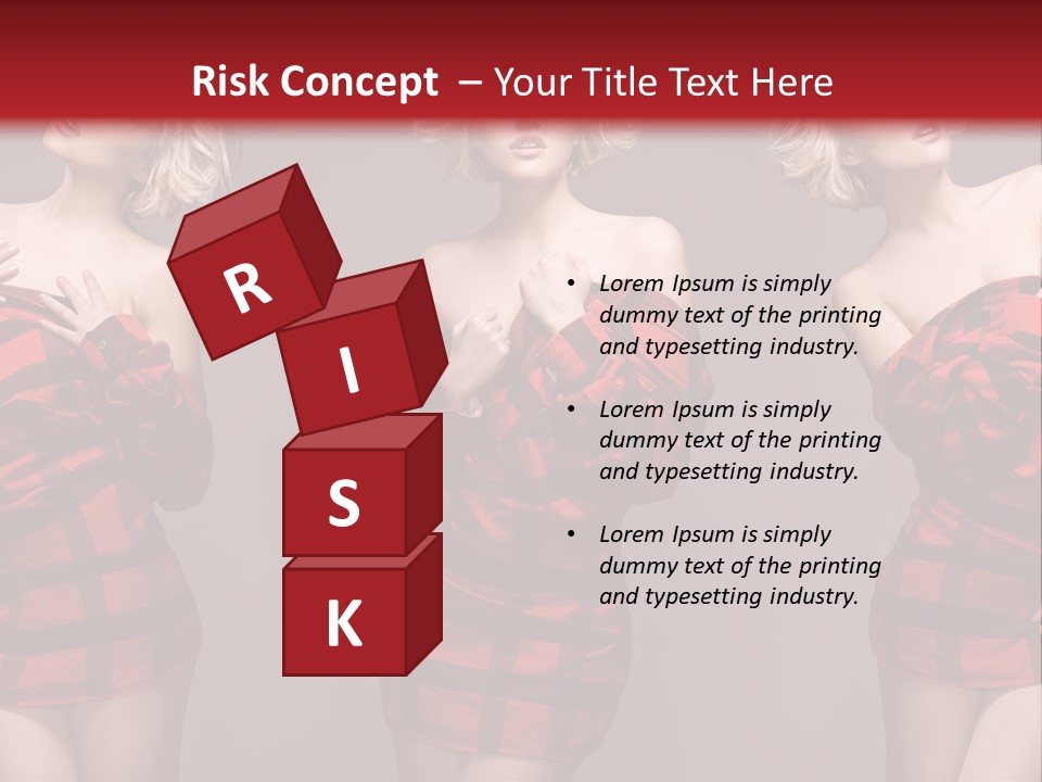 Sale Model Caucasian PowerPoint Template