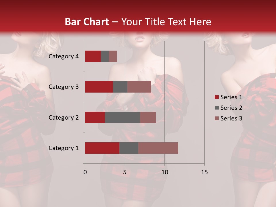 Sale Model Caucasian PowerPoint Template