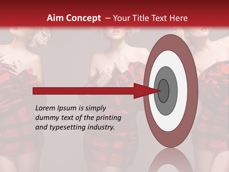 Sale Model Caucasian PowerPoint Template