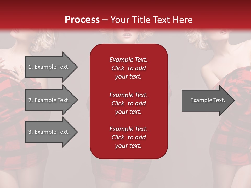 Sale Model Caucasian PowerPoint Template