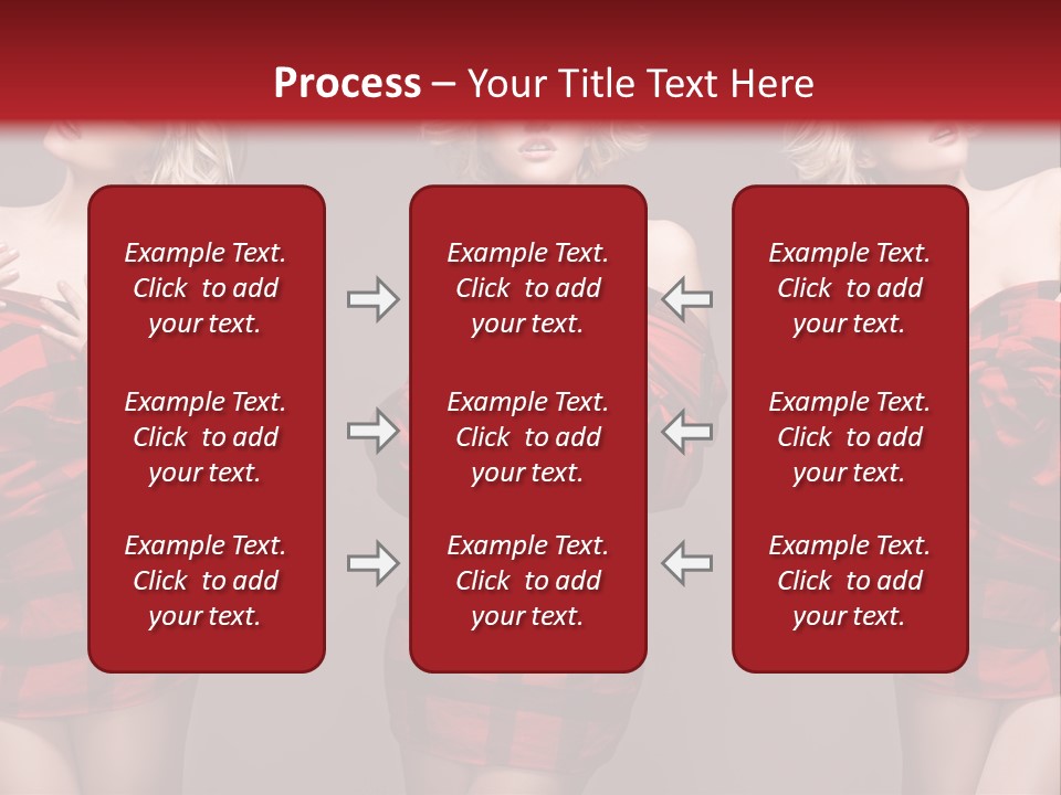 Sale Model Caucasian PowerPoint Template