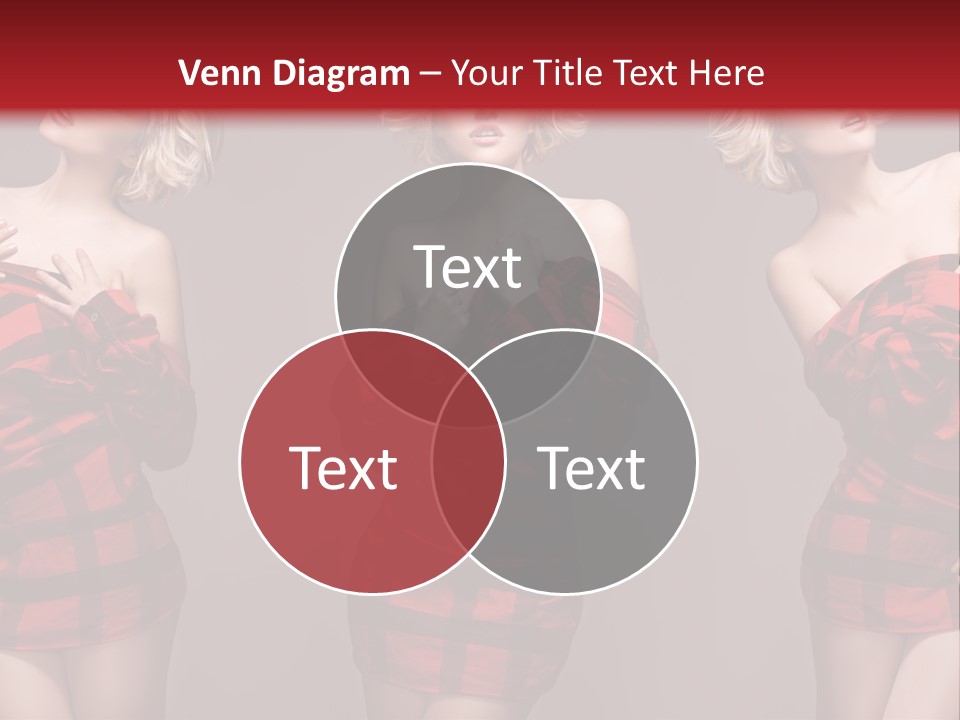 Sale Model Caucasian PowerPoint Template