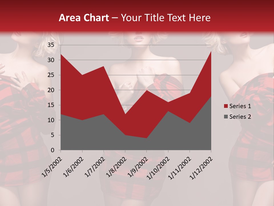 Sale Model Caucasian PowerPoint Template