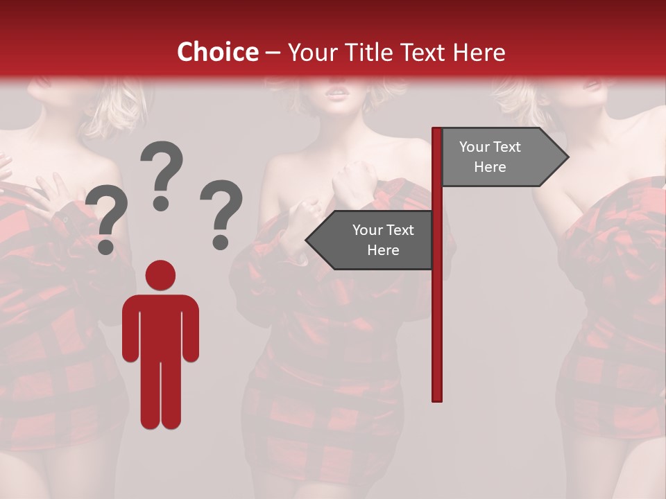 Sale Model Caucasian PowerPoint Template