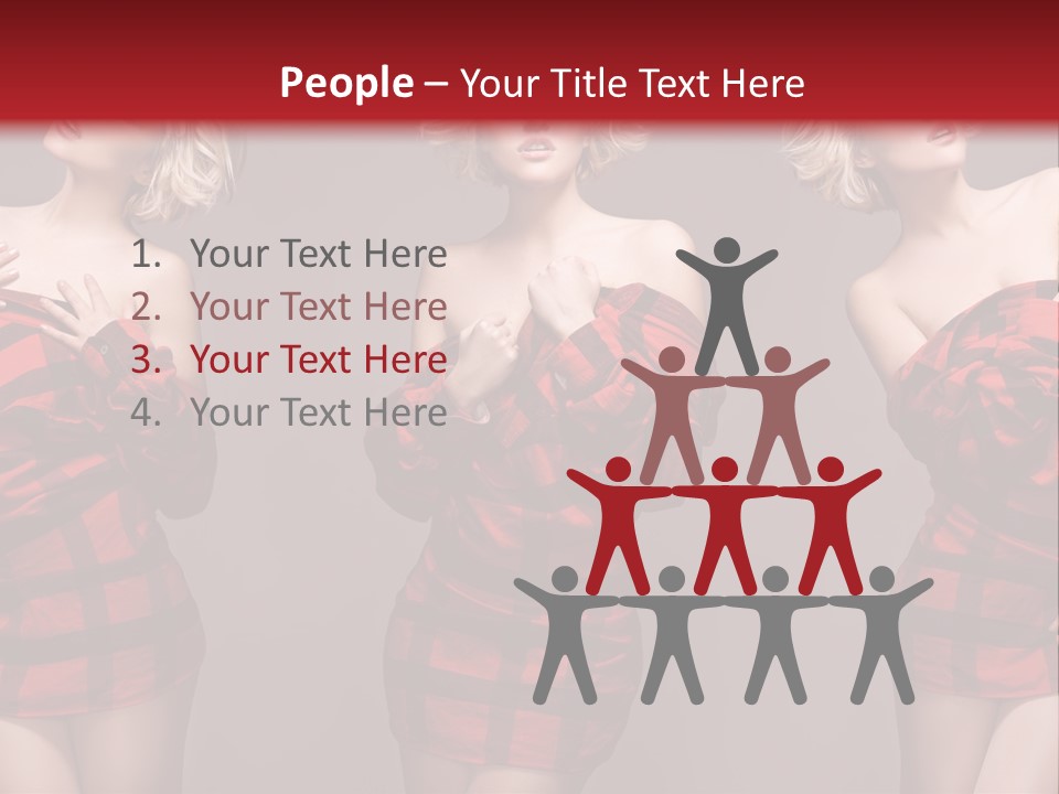 Sale Model Caucasian PowerPoint Template