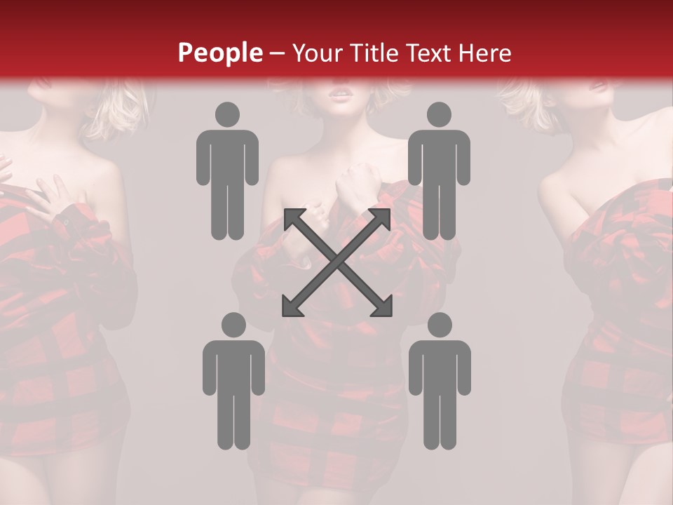 Sale Model Caucasian PowerPoint Template