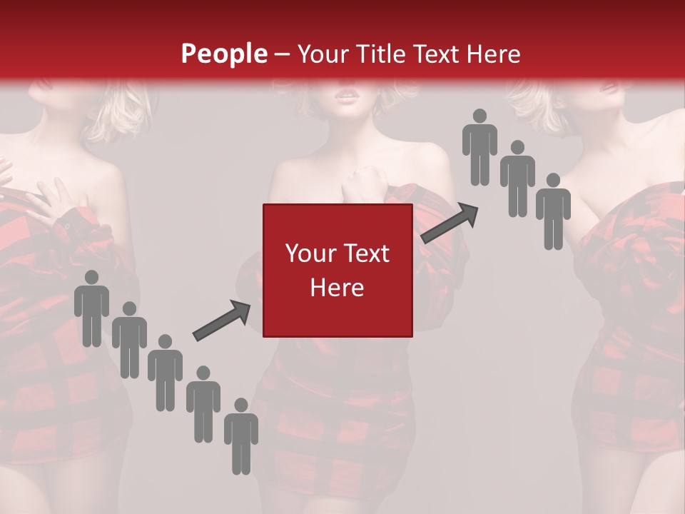 Sale Model Caucasian PowerPoint Template