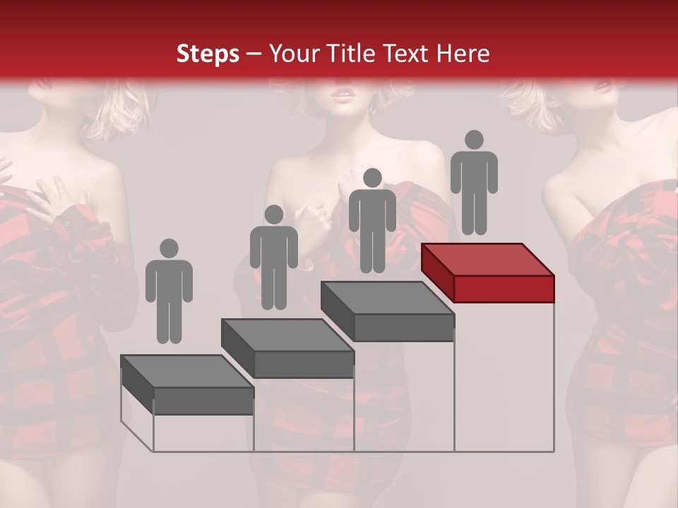 Sale Model Caucasian PowerPoint Template