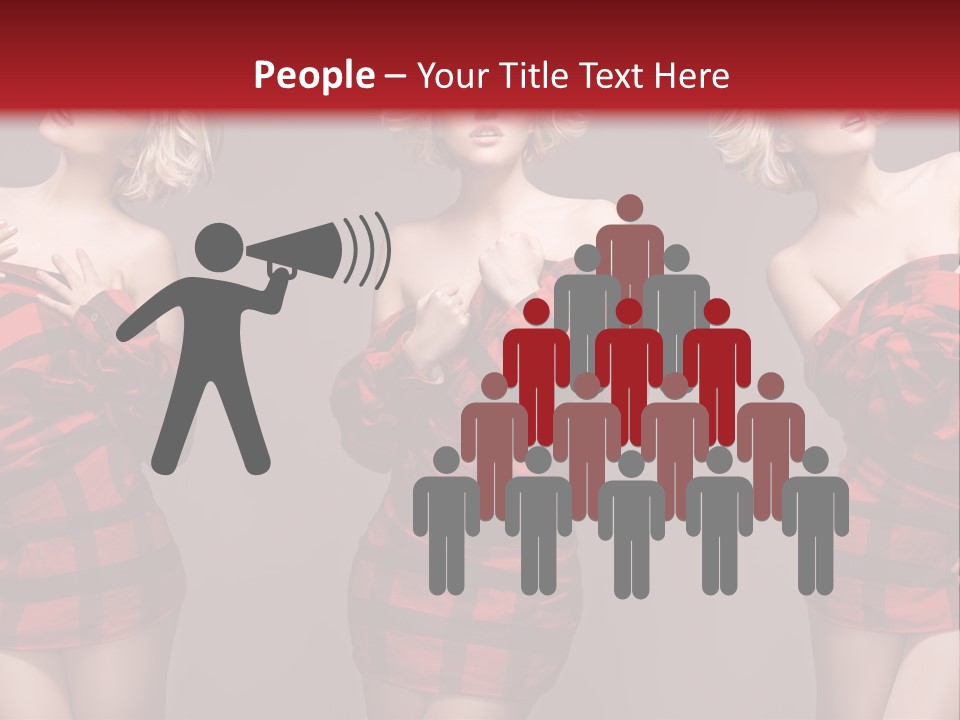 Sale Model Caucasian PowerPoint Template