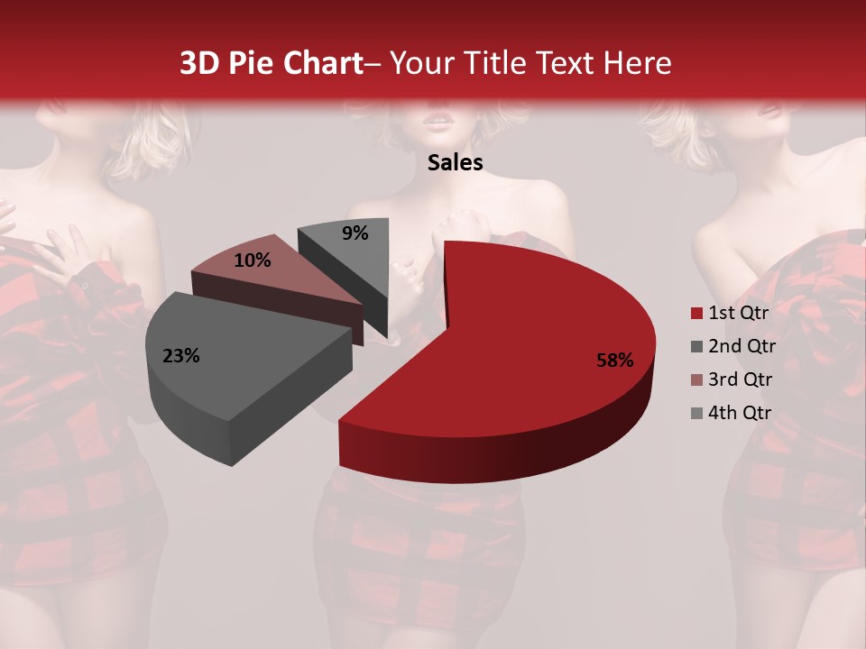 Sale Model Caucasian PowerPoint Template