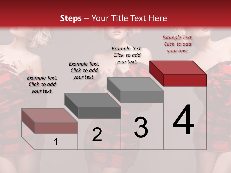 Sale Model Caucasian PowerPoint Template