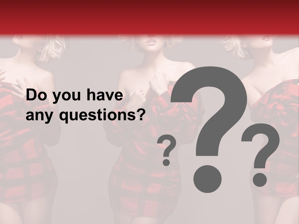 Sale Model Caucasian PowerPoint Template