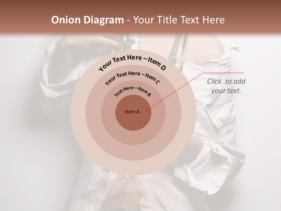Caucasian Makeup Portrait PowerPoint Template