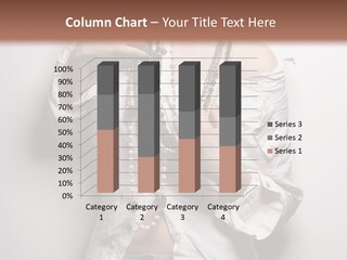 Caucasian Makeup Portrait PowerPoint Template