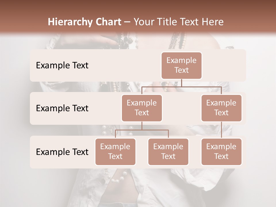 Caucasian Makeup Portrait PowerPoint Template