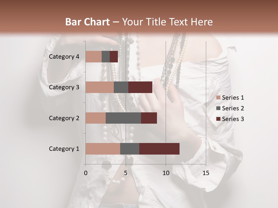 Caucasian Makeup Portrait PowerPoint Template
