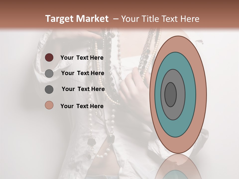 Caucasian Makeup Portrait PowerPoint Template