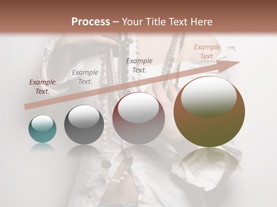 Caucasian Makeup Portrait PowerPoint Template