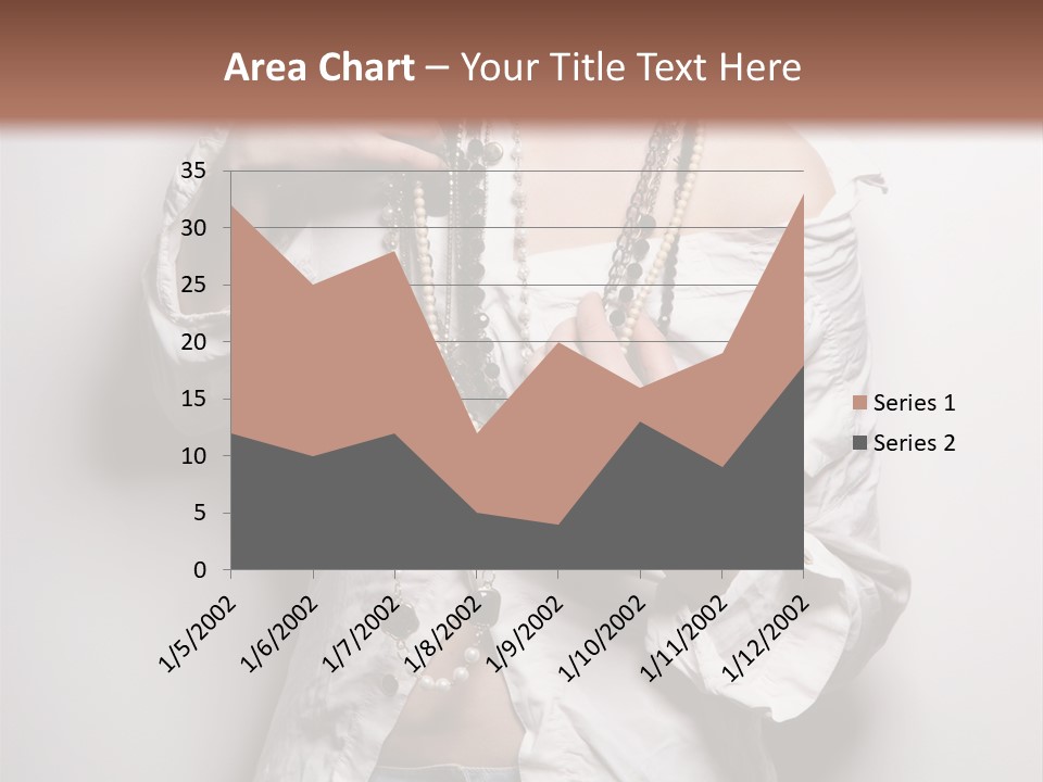 Caucasian Makeup Portrait PowerPoint Template