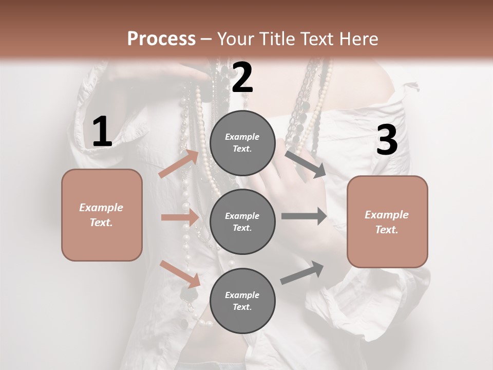 Caucasian Makeup Portrait PowerPoint Template